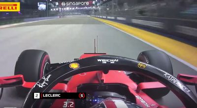 f1 video onboard leclerc qualifiche gp singapore pole