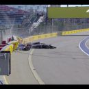 f2 incidente gp russia sochi crash video