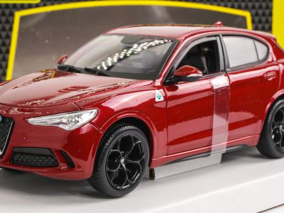 modellino alfa romeo stelvio quadrifoglio burago