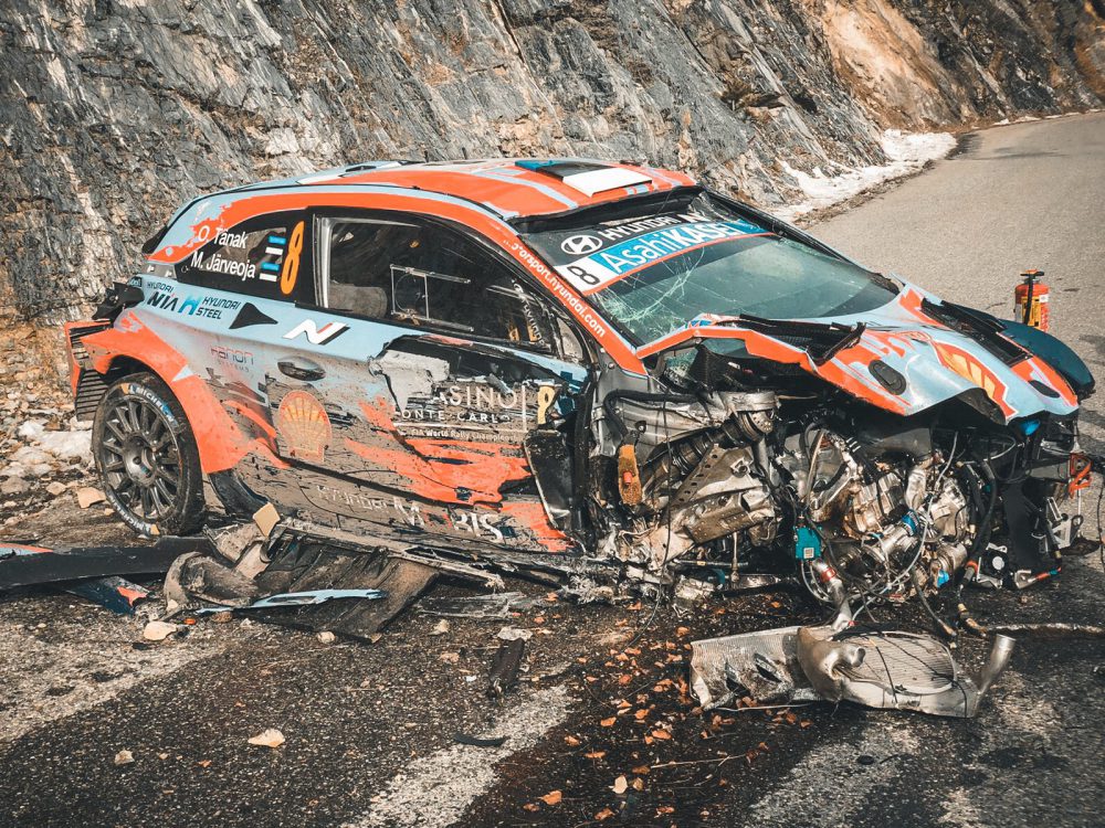 tanak video incidente rally monte carlo on board