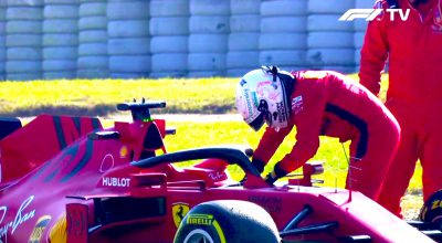 f1 ferrari problema motore vettel barcellona video