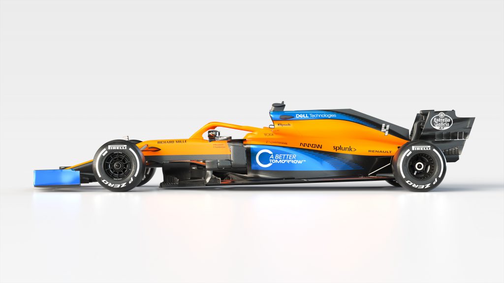 mclaren mcl35 analisi foto laterale