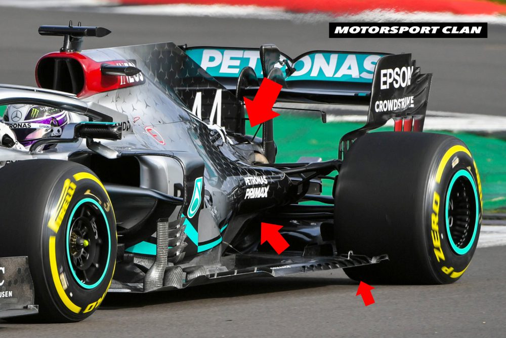 nuova mercedes w11 analisi tecnica differenze