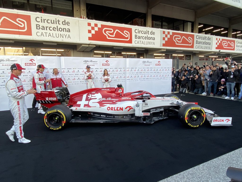 diretta f1 test barcellona presentata alfa romeo