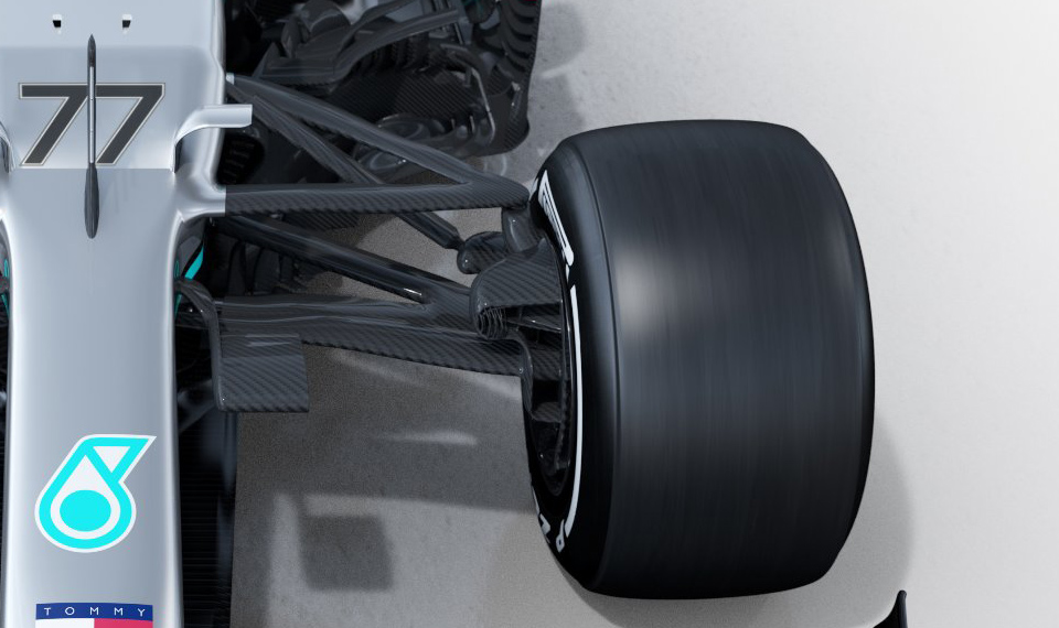 mercedes w11 sospensione anteriore foto