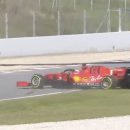 testacoda vettel ferrari test barcellona 2020 video