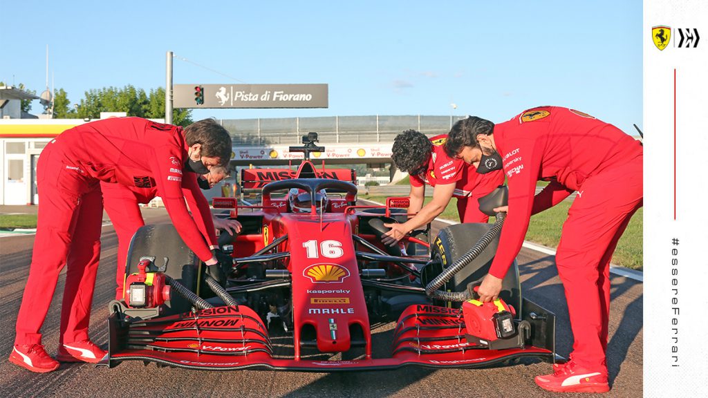 F1 Ferrari, Leclerc gira a Maranello con la SF1000! Video e foto 4 leclerc sf1000 fiorano maranello foto