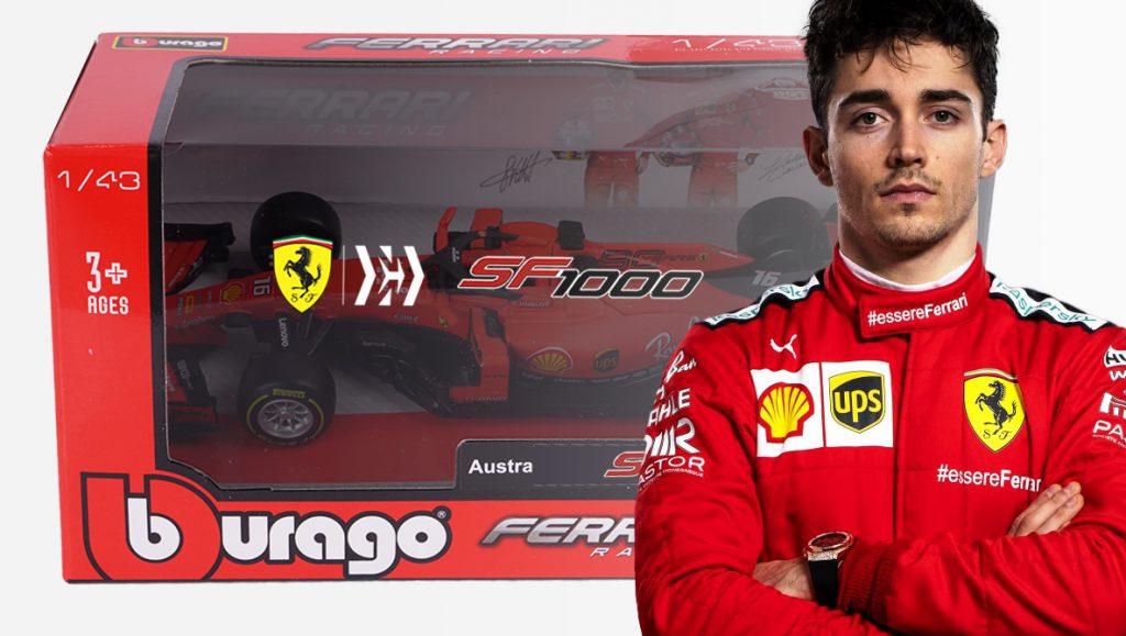 modellino ferrari f1 2020 leclerc burago