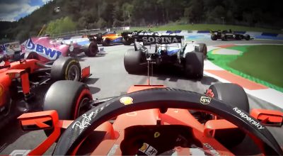 f1 ferrari incidente austria video leclerc vettel gara oggi