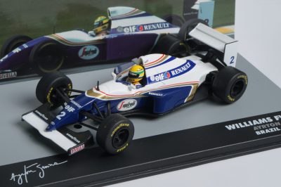 modellino ayrton senna williams fw16 1994