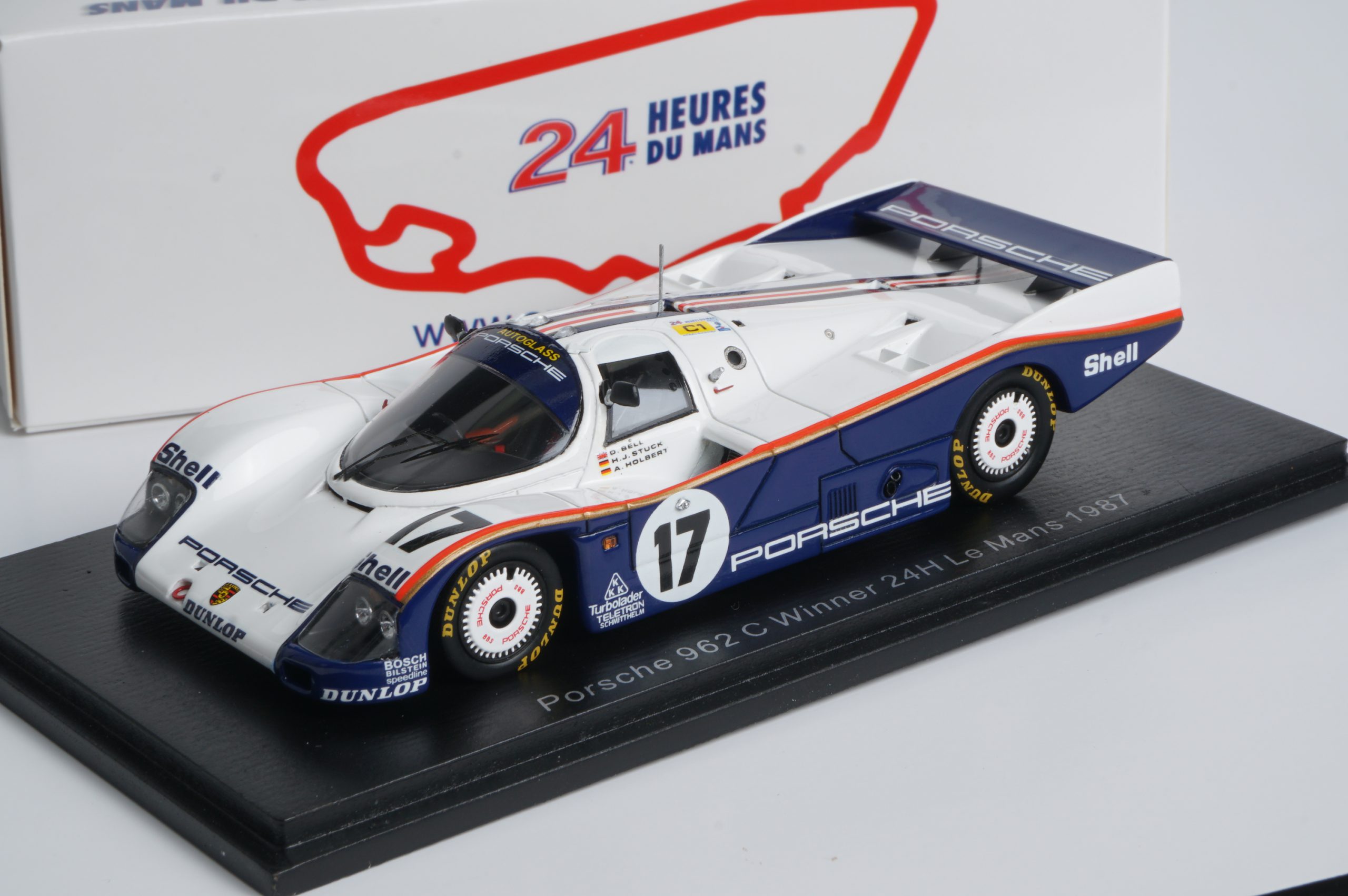 ミニカー PORSCHE 962C 24H LE MANS 1987 Porsche 962C Team Rothmans #17 Vincitrice Le Mans 1987