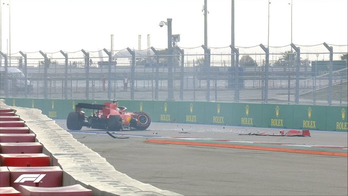 f1 video incidente vettel gp russia 2020