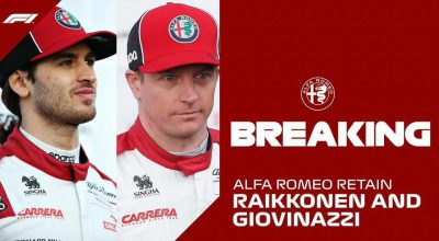 Alfa Romeo, Raikkonen e Giovinazzi rinnovano fino al 2021