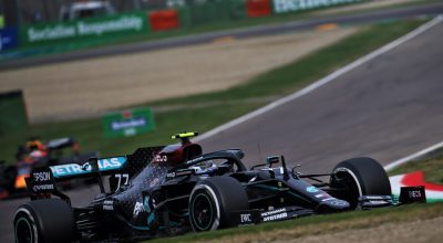 F1 Imola, Bottas problema al fondo causato da un detrito della Ferrari