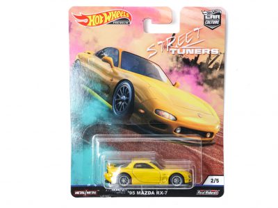 modellino mazda rx7 hot wheel gialla