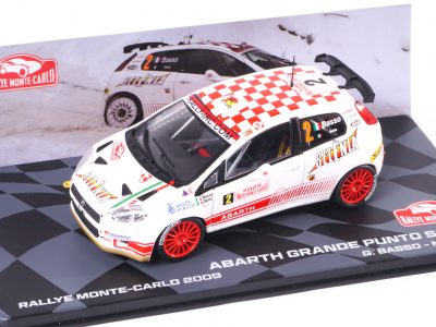 modellino punto abarth s2000 basso monaco 2009
