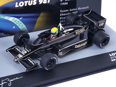 modellino f1 senna lotus 98t 1986 1:43