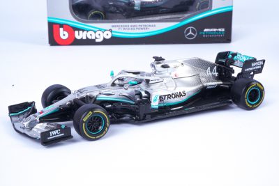 modellino f1 lewis hamilton mercedes w10 burago 1/43