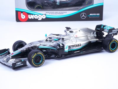 modellino f1 lewis hamilton mercedes w10 burago 1/43