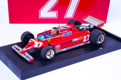 modellino ferrari f1 gilles villeneuve gp monaco 1981 scala 1:43