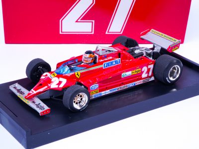 modellino ferrari f1 gilles villeneuve gp monaco 1981 scala 1:43