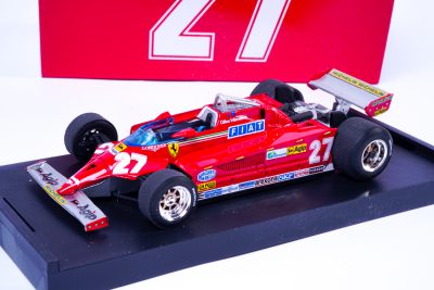 modellino gilles villeneuve ferrari f1 126ck monaco