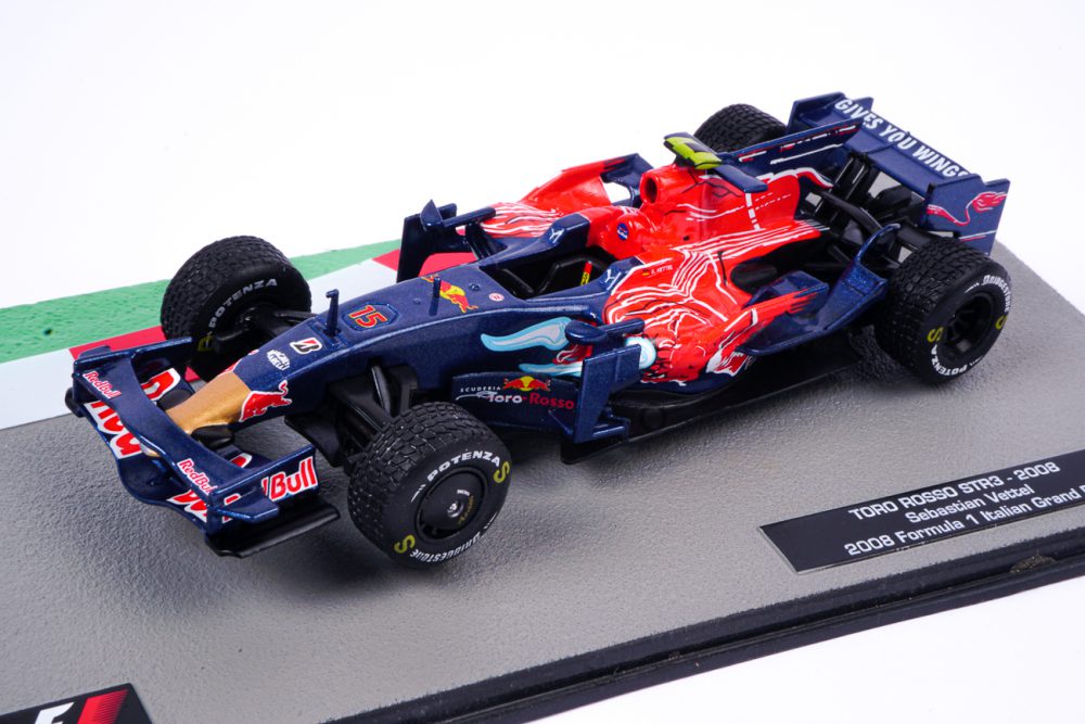 modellino f1 toro rosso sebastian vettel monza 2008 scala 1:43