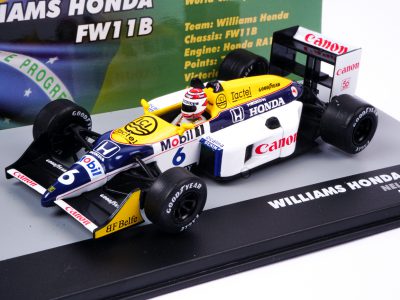 modellino f1 williams honda nelson piquet scala 1:43