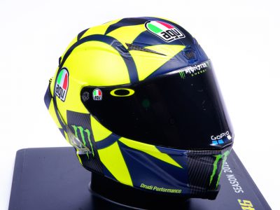 modellino casco valentino rossi scala 1/5 2018