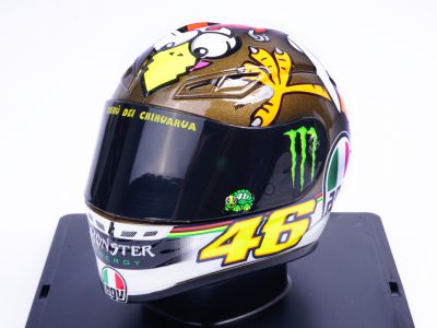 modellino casco valentino rossi sepang 2009 gallina vecchia scala 1:43