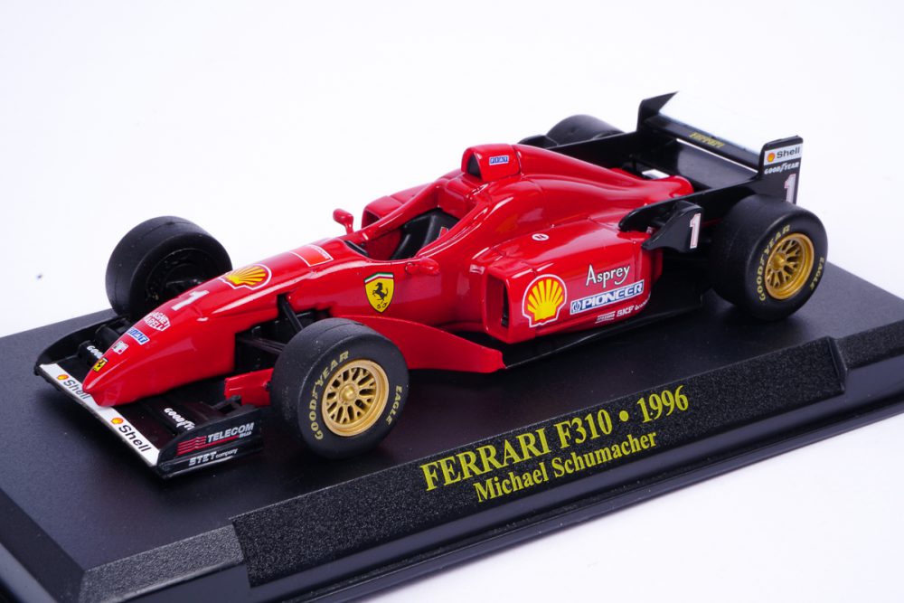 modellino ferrari f310 schumacher 1996 scala 1:43