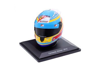modellino casco fernando alonso ferrari 2012 scala 1:5 spark edicola