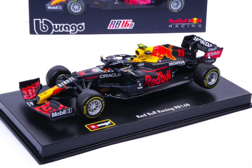 modellino f1 red bull 2021 sergio perez burago signature