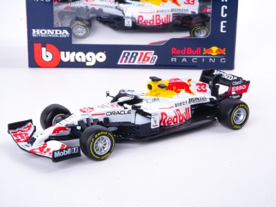 modellino f1 red bull bianca max verstappen tributo honda 2021 scala 1:43 burago