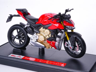 modellino moto ducati street fighter v4 rosso scala 1:18