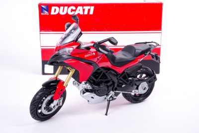 modellino moto ducati multistrada 1200 s rossa scala 1:12