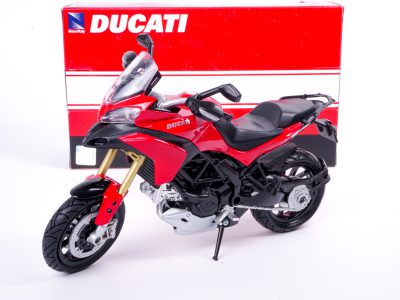 modellino moto ducati multistrada 1200 s rossa scala 1:12