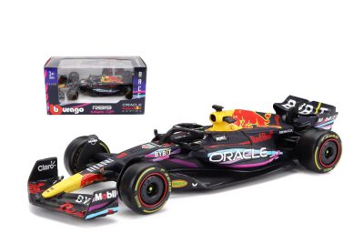 modellino red bull miami 2023 verstappen scala 1:43 burago
