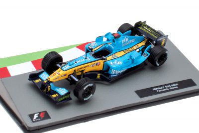modellino f1 alonso 2005 renault r25 campione del mondo scala 1:43
