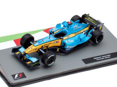 modellino f1 alonso 2005 renault r25 campione del mondo scala 1:43