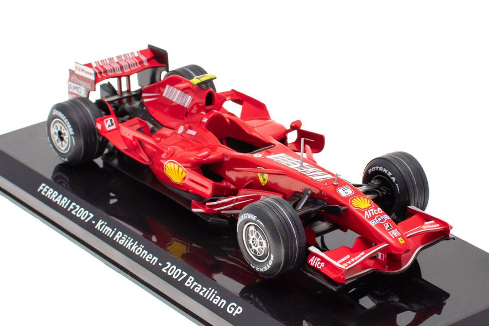 modellino ferrari f1 2007 f2007 kimi raikkonen campione scala 1:24 edicola