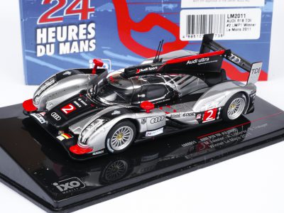 modellino audi r18 tdi #2 le mans 2011 scala 1:43 ixo