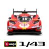 modellino ferrari 499p numero 51 burago scala 1:43 vincitrice le mans 2023 vista frontale