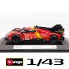 modellino ferrari 499p numero 51 burago scala 1:43 vincitrice le mans 2023 vista laterale