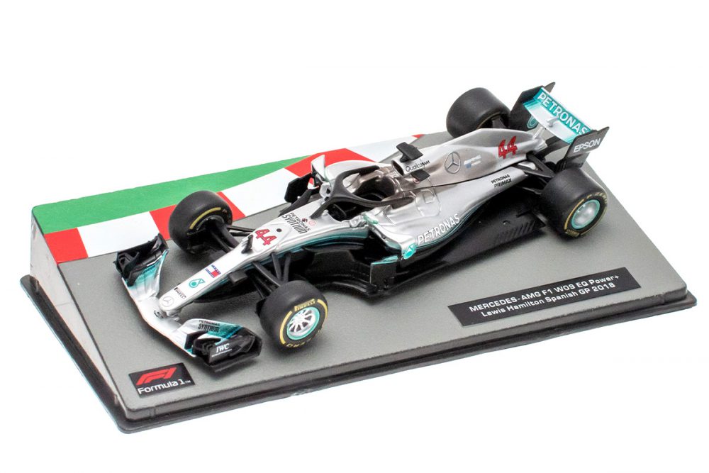 modellino f1 mercedes w09 2018 hamilton scala 1:43