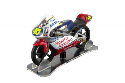modellino moto aprilia rs 125 valentino rossi campione 1997 scala 1:18 edicola