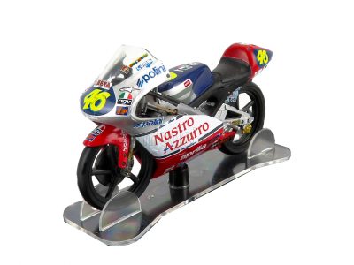 modellino moto aprilia rs 125 valentino rossi campione 1997 scala 1:18 edicola
