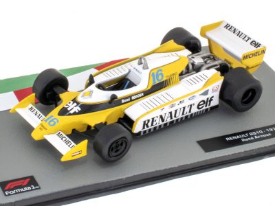 modellino f1 renault rs10 renè arnoux digione 1979 scala 1:43 edicola