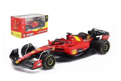 modellino ferrari f1 monza 2023 charles leclerc burago scala 1:43