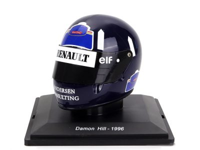 modellino casco f1 damon hill williams 1996 scala 1:5